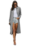 Gray Layover Button Down Long Shirt Beachwear