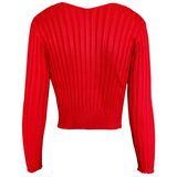 Lorna Chain Detail Open Front Knitted Long Sleeve Top