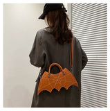 Lovefery Spiderweb Bat Handbag Purse