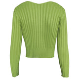 Lorna Chain Detail Open Front Knitted Long Sleeve Top