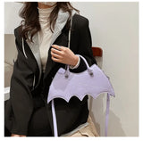 Lovefery Spiderweb Bat Handbag Purse