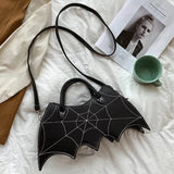 Lovefery Spiderweb Bat Handbag Purse