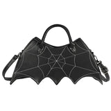 Lovefery Spiderweb Bat Handbag Purse