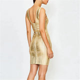 Lovefery Vegas Gold Bandage Dress