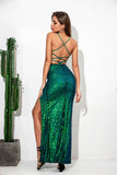 lovefery Allira Halter Sequin Dress