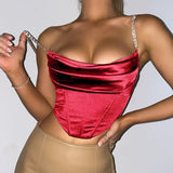 Vikki Satin Corset Top