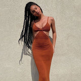 Lovefery Tulum Knit Cut Out Maxi Dress