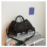 Lovefery Spiderweb Bat Handbag Purse