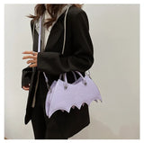 Lovefery Spiderweb Bat Handbag Purse