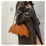 Lovefery Spiderweb Bat Handbag Purse