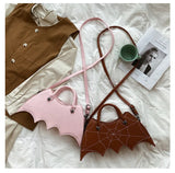 Lovefery Spiderweb Bat Handbag Purse