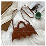 Lovefery Spiderweb Bat Handbag Purse