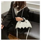 Lovefery Spiderweb Bat Handbag Purse