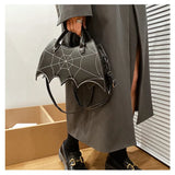 Lovefery Spiderweb Bat Handbag Purse