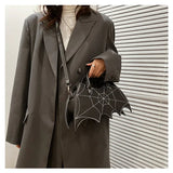 Lovefery Spiderweb Bat Handbag Purse