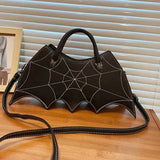 Lovefery Spiderweb Bat Handbag Purse