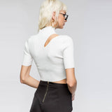 Lovefery Sylvie Cut Out Knit Crop Top