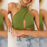 lovefery Villy Halter Crop Top