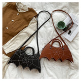 Lovefery Spiderweb Bat Handbag Purse