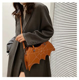 Lovefery Spiderweb Bat Handbag Purse