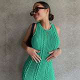 Lovefery Soleil Knit Sleeveless Round Neck Dress