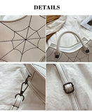 Lovefery Spiderweb Bat Handbag Purse