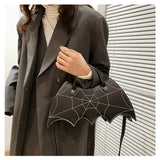 Lovefery Spiderweb Bat Handbag Purse