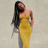 Lovefery Tulum Knit Cut Out Maxi Dress