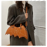 Lovefery Spiderweb Bat Handbag Purse