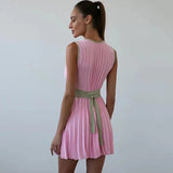 Lovefery Fleur Pleated Knit Mini Dress