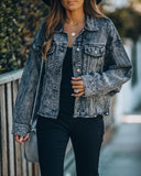 Tobias Distressed Relaxed Denim Jacket