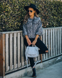 Tobias Distressed Relaxed Denim Jacket