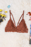 Lovefery Red Adjustable Strappy Lace Bralette