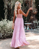 Lovefery Sunshower Cotton Tiered Maxi Dress - Dusty Rose