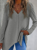 Victoria Cotton Blend Pocketed Asymm Top - Natural