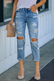 lovefery Live For This Medium Wash Distressed Jeans