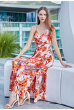 Lovefery Take Me To Paradise Printed Maxi Dress - Salmon