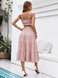 Suspender Maxi Dress Two Piece Set