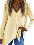 Victoria Cotton Blend Pocketed Asymm Top - Natural