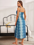 lovefery Tie Dye Halter Home Gown