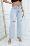 lovefery Ripped mid-rise baggy jeans