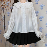 Lovefery Petunia Spiderlocks Kawaii Lolita Lace Shirt