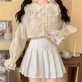 Lovefery Petunia Spiderlocks Kawaii Lolita Lace Shirt