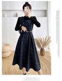 Lovefery Petya Wool Dark Academia Pinafore Dress