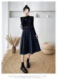 Lovefery Petya Wool Dark Academia Pinafore Dress