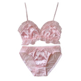 Lovefery Pink Satin 2-piece Nymphet Lolita Lingerie Set