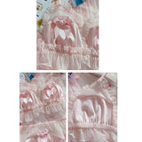 Lovefery Pink Satin 2-piece Nymphet Lolita Lingerie Set