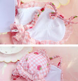 Lovefery Pink Strawberry Kawaii Lolita Nymphet Lingerie Set