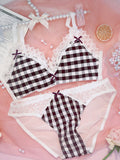 Lovefery Plaid Nymphet Lingerie Set