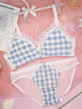 Lovefery Plaid Nymphet Lingerie Set